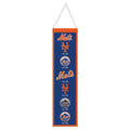 New York Mets Banner Wool 8x32 Heritage Evolution Design
