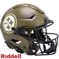 Pittsburgh Steelers Helmet Riddell Authentic Full Size SpeedFlex Style Salute To Service 2022