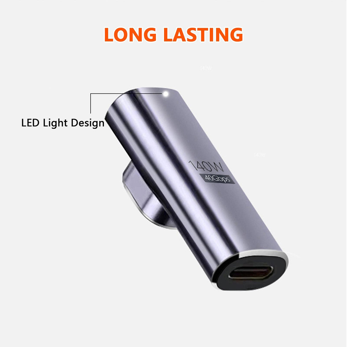 Magnetic Type-C Adapter Usb C Converter Supports Pd 140w Fast Charge 8k Video Transmission 40gbps Data Transmission